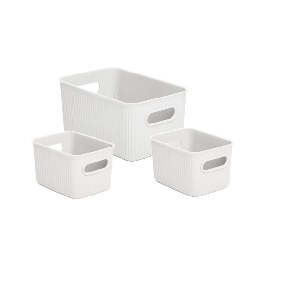zestaw 3 organizerow bialych t 3985