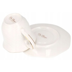 Komplet do kawy herbaty Zestaw filizanek 2x240 ml Prezent na Dzien Matki Linia Oro Bianco