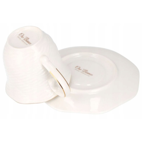 Komplet do kawy herbaty Zestaw filizanek 2x240 ml Prezent na Dzien Matki Linia Oro Bianco