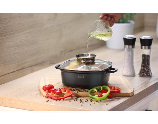 Alternative view of Garnek kwadrat 20 x 20 cm 2,4 l Granite Berretti