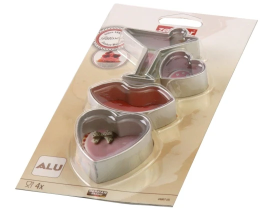 Wykrawacze do ciastek Love 4 sztuki Zenker 44807