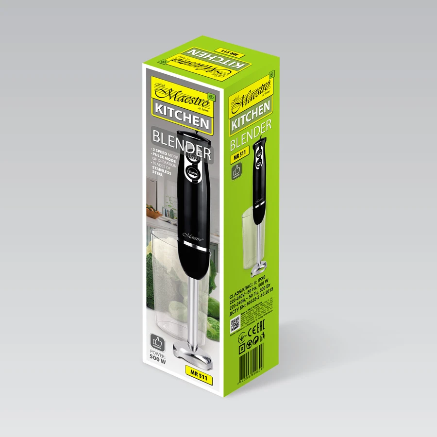 Blender ręczny Czarny Maestro MR-511 4 Blender ręczny Czarny Maestro MR-511 - obrazek 4