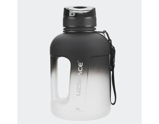 UZSPACE Butelka tritan 1700 ml gradient czarno-biała 3065