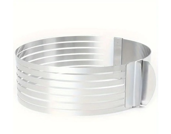 Opaska do tortu nierdzewna z podziałką 24-30x8 cm Koko