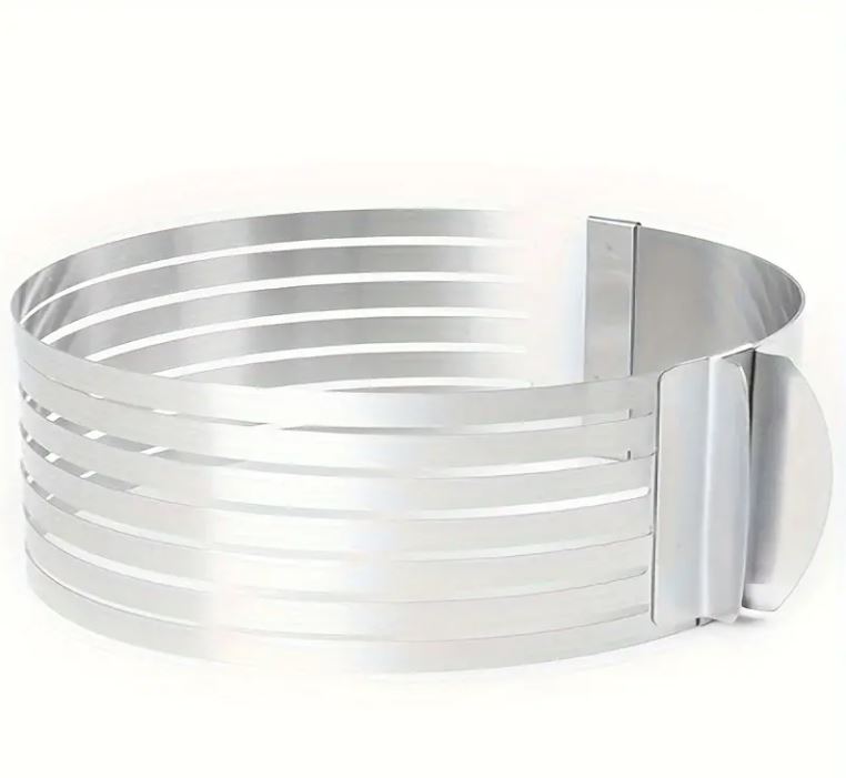 Opaska do tortu nierdzewna z podziałką 24-30x8 cm Koko 1 Opaska do tortu nierdzewna z podziałką 24-30x8 cm Koko