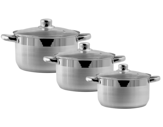 Zestaw garnków Koko Fame 3 szt. 16/18/22 cm