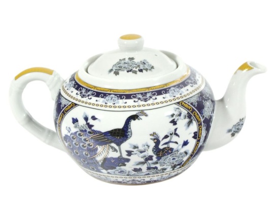 Imbryk z filtrem 1L Bez podgrzewacza Paw Niebieski