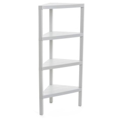 Regał łazienkowy narożny 4 poziomy Biały Tatay 3 0e61ffdd870a641efe8370e98b30ec10