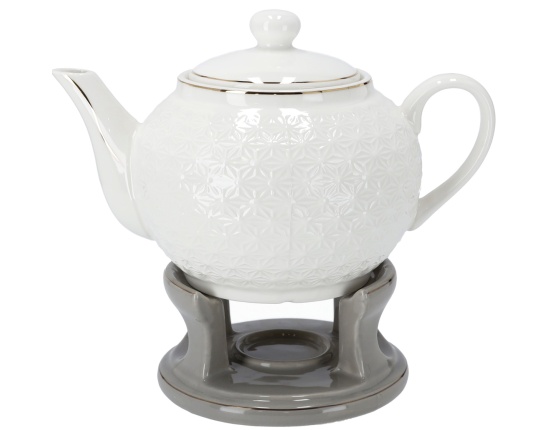 Dzbanek z szarym podgrzewaczem BO-2721 1L Oro Bianco