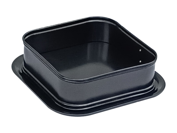 Tortownica kwadratowa Berretti Torta 23,5x23,5x8 cm BR-8693 1 Tortownica kwadratowa Berretti Torta 23,5x23,5x8 cm BR-8693