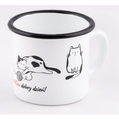 Kubek emaliowany 350 ml Kotek 19c5721dd9f8fe6b21111763bc79795f