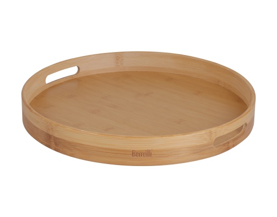 Taca bambusowa okrągła Berretti 40x5 cm