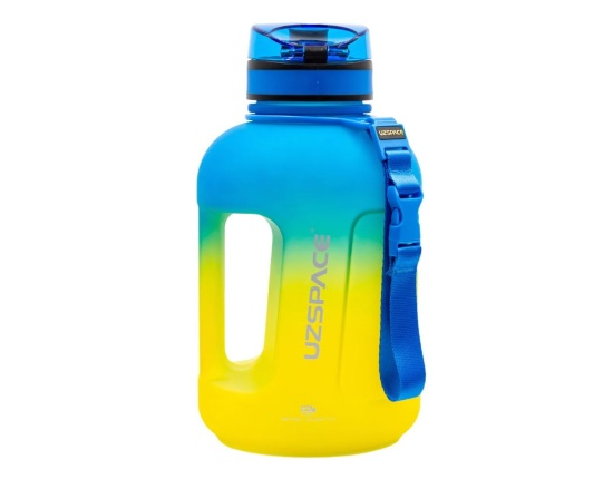 UZSPACE Butelka tritan 1700 ml gradient niebiesko-żółta 3065