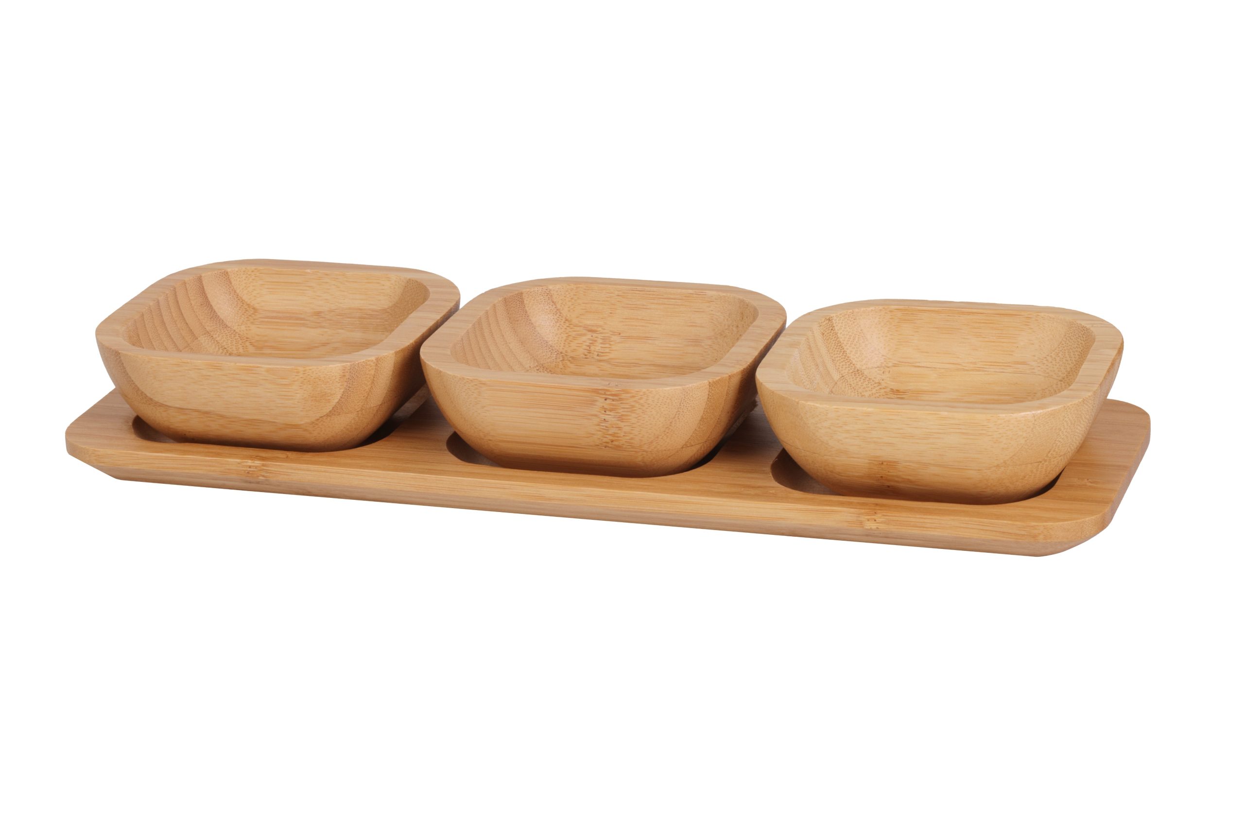 Zestaw do przystawek 3 elementy bambusowy Berretti 33x10,8x4,7 cm