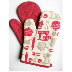 Rękawice kuchenne Lewa + Prawa Czerwone Fackelmann Indeks Roboczy 3 3688c235a3565410fcfd2081654daaa9