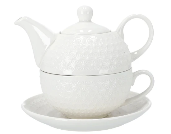 Dzbanek z filiżanką i spodkiem BO-2349 320 ml + 300 ml Oro Bianco