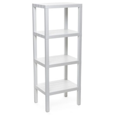 Regał łazienkowy prostokątny 4 poziomy Biały Tatay 2 47dee59c865e70e76d19d39be9933244