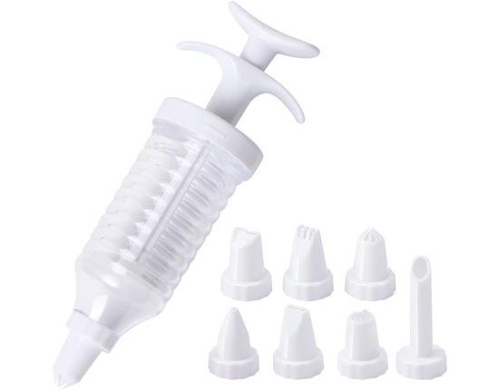 Dekorator do ciasta plastikowy + 8 końcówek Koko