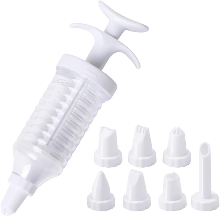 Dekorator do ciasta plastikowy + 8 końcówek Koko 1 Dekorator do ciasta plastikowy + 8 końcówek Koko