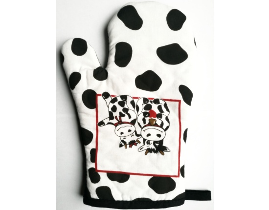 Rękawica kuchenna lewa+prawa Krówka Fackelmann