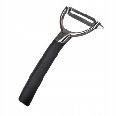 Domik Skrobak do warzyw nierdzewny poziomy czarny uchwyt DO-1135