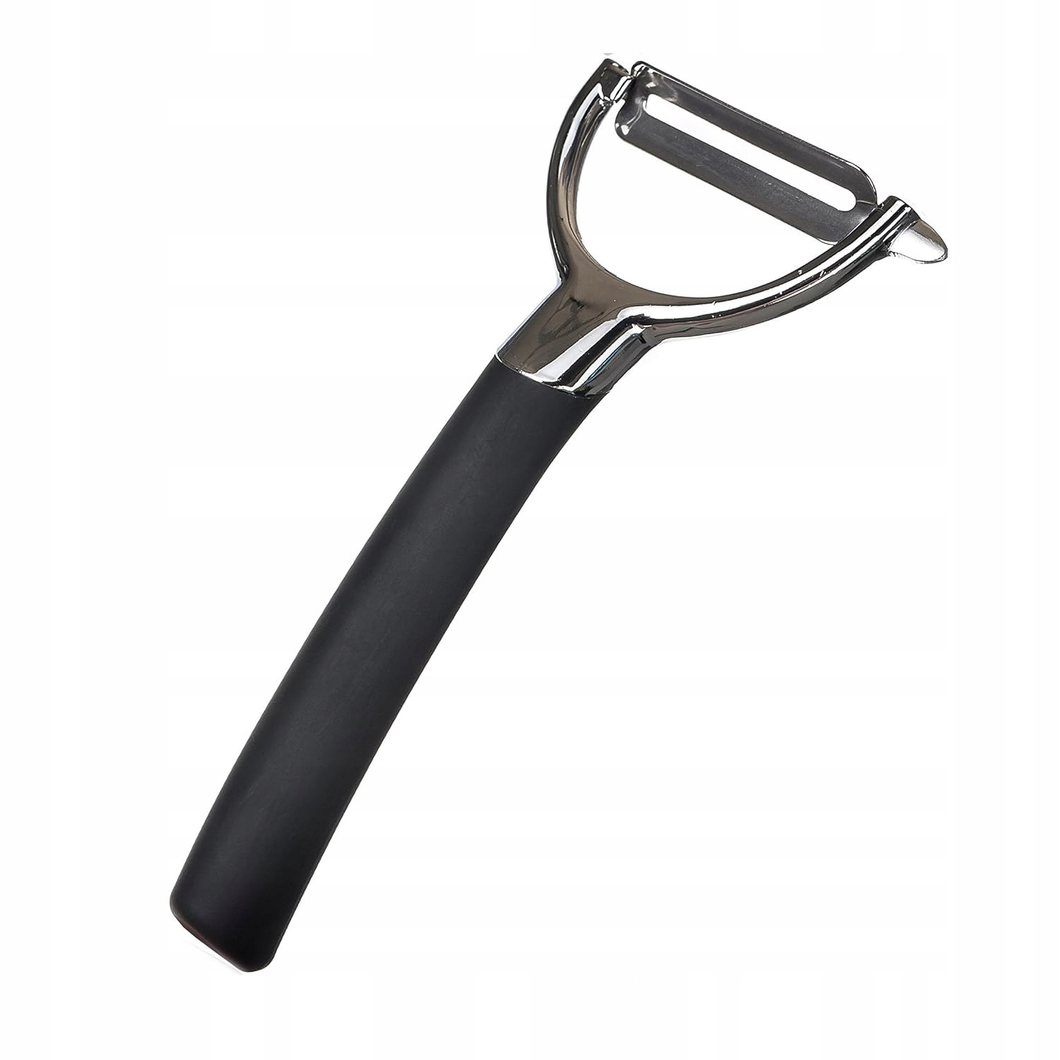 Domik Skrobak do warzyw nierdzewny poziomy czarny uchwyt DO-1135 1 Domik Skrobak do warzyw nierdzewny poziomy czarny uchwyt DO-1135