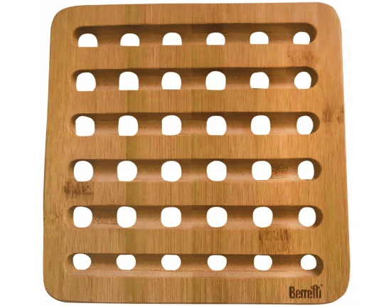 Podstawka bambusowa kwadratowa 18 x 18 cm Berretti BR-8372