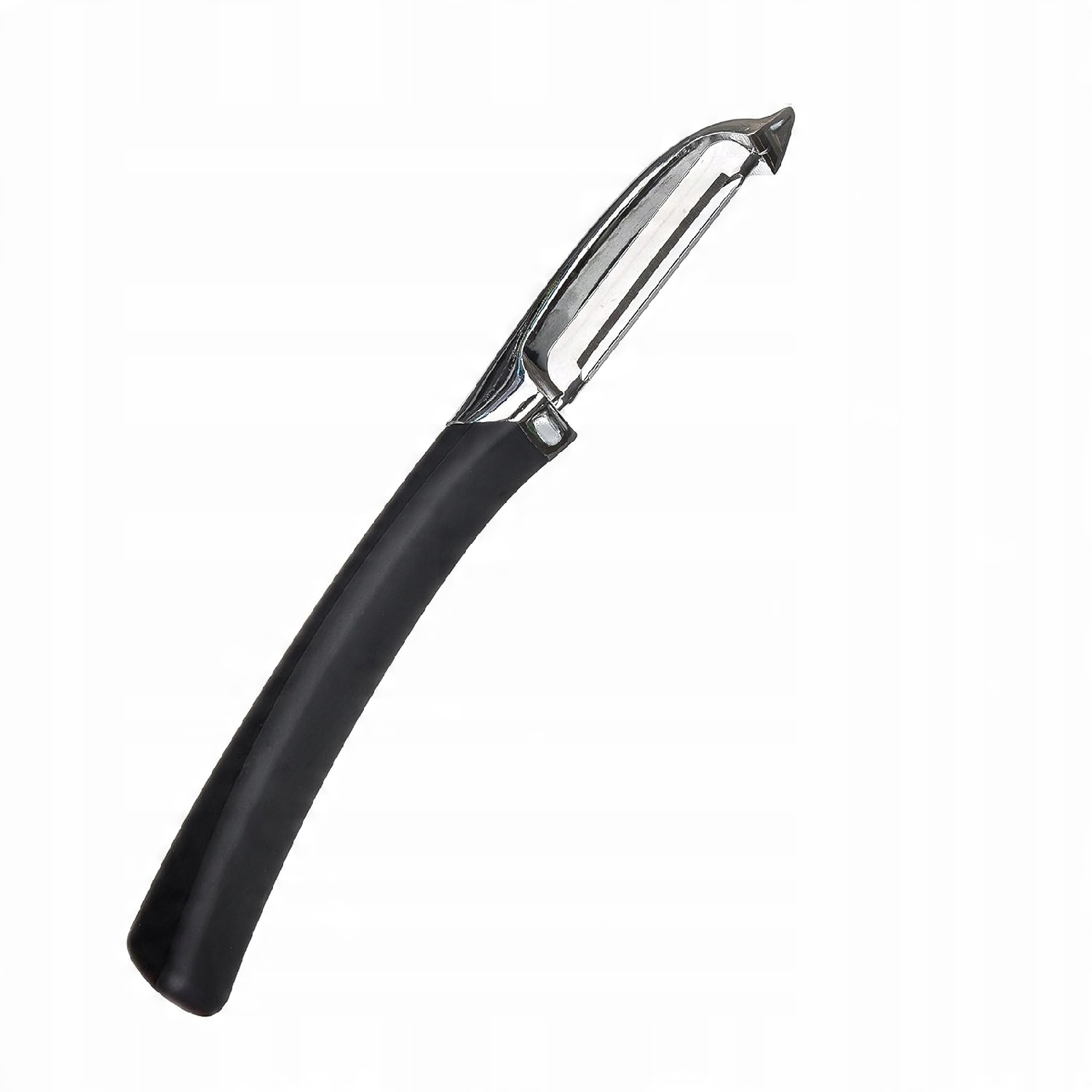 Domik Skrobak do warzyw nierdzewny pionowy czarny uchwyt DO-1128 1 Domik Skrobak do warzyw nierdzewny pionowy czarny uchwyt DO-1128