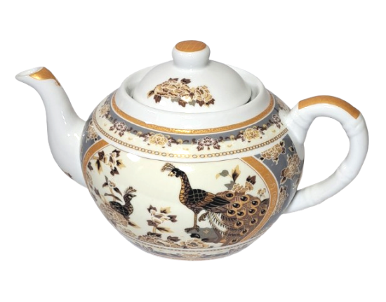 Imbryk z filtrem 1L Bez podgrzewacza Paw Brązowy