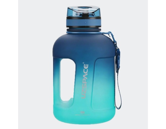 UZSPACE Butelka tritan 1700 ml gradient niebiesko-zielona 3065