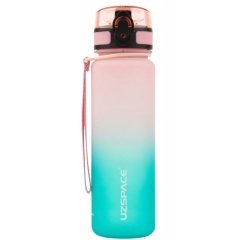 UZSPACE Butelka tritan 500 ml gradient różowo-niebieska 3026 3 8323b8422e844f819d34f41b765815f0