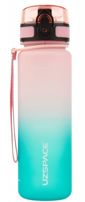 UZSPACE Butelka tritan 500 ml gradient różowo-niebieska 3026 1 UZSPACE Butelka tritan 500 ml gradient różowo-niebieska 3026