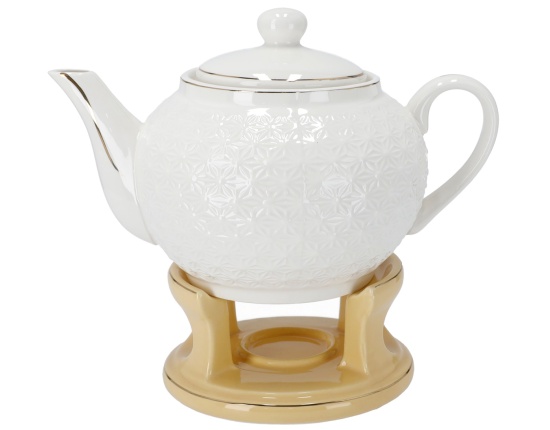 Dzbanek z beżowym podgrzewaczem BO-2714 1L Oro Bianco