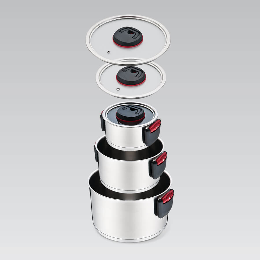 Zestaw garnków kompaktowych 6 el. Maestro - obrazek 4