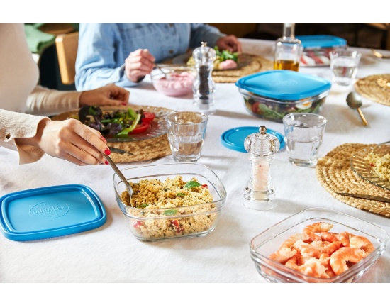 Alternative view of Zestaw pojemników szklanych z pokrywami 10 szt. Duralex FreshBox