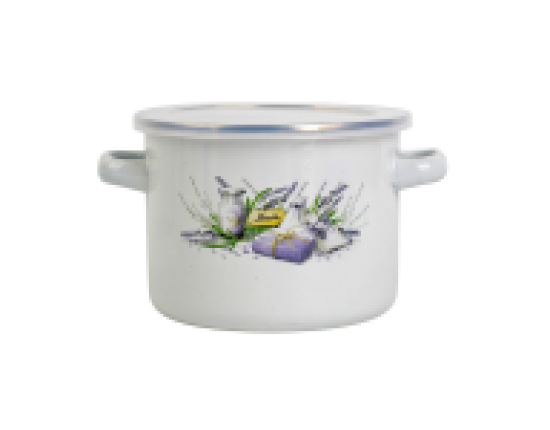 Garnek emalia 18cm 2,6l LAWENDA