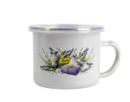 Kubek emalia 14cm 1,4l LAWENDA