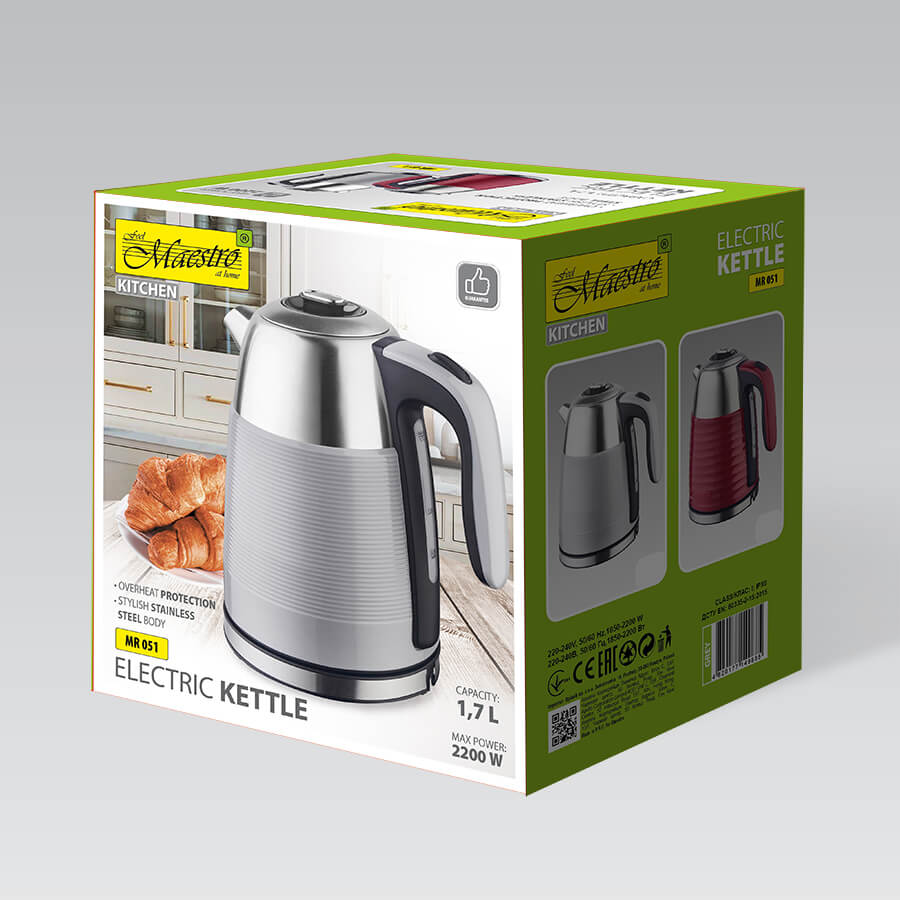 Czajnik elektryczny 1,7 l 2200W Maestro MR-051 3 Czajnik elektryczny 1,7 l 2200W Maestro MR-051 - obrazek 3