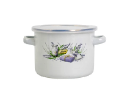 Garnek emalia 14cm 1,3l LAWENDA