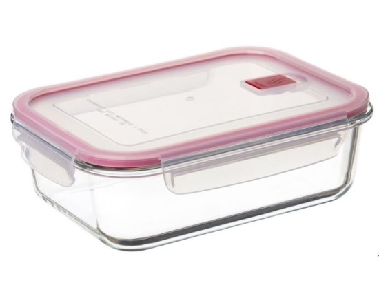 Pojemnik szklany Tatay Cook&Eat 1,5L czerwony