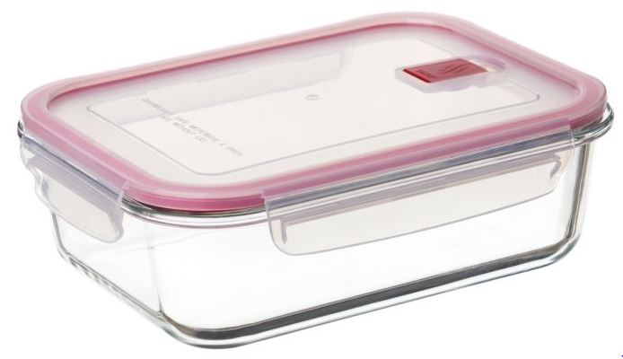 Pojemnik szklany Tatay Cook&Eat 1,5L czerwony 1 Pojemnik szklany Tatay Cook&Eat 1,5L czerwony