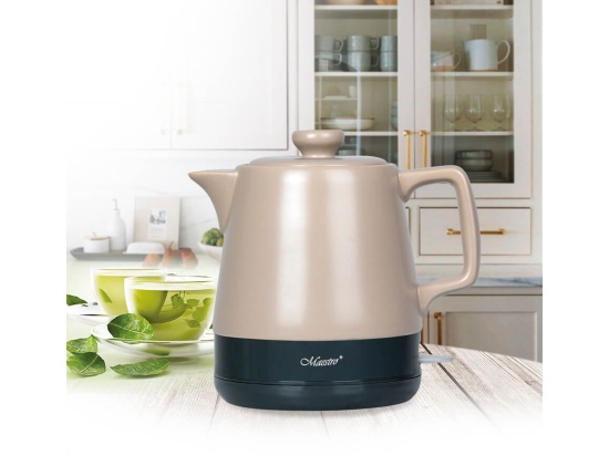 Alternative view of Czajnik elektryczny ceramiczny 1 litr Beżowy Maestro MR-071