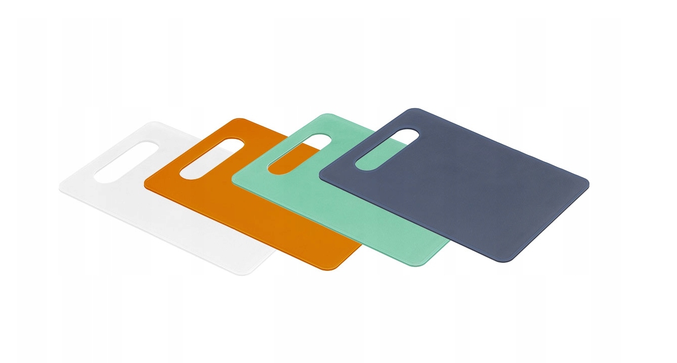 Zestaw desek kuchennych plastikowych 4el 19x29 cm DOMIK 1 Zestaw desek kuchennych plastikowych 4el 19x29 cm DOMIK