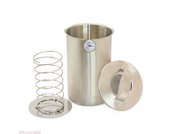 Szynkowar stalowy 1.5L + Termometr Kamille