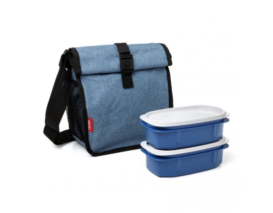 Torba termiczna z 2 pojemnikami Jeans ROLL & GO Tatay