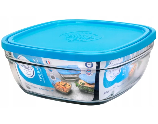Pojemnik szklany z pokrywą kwadrat 150 ml Duralex Freshbox