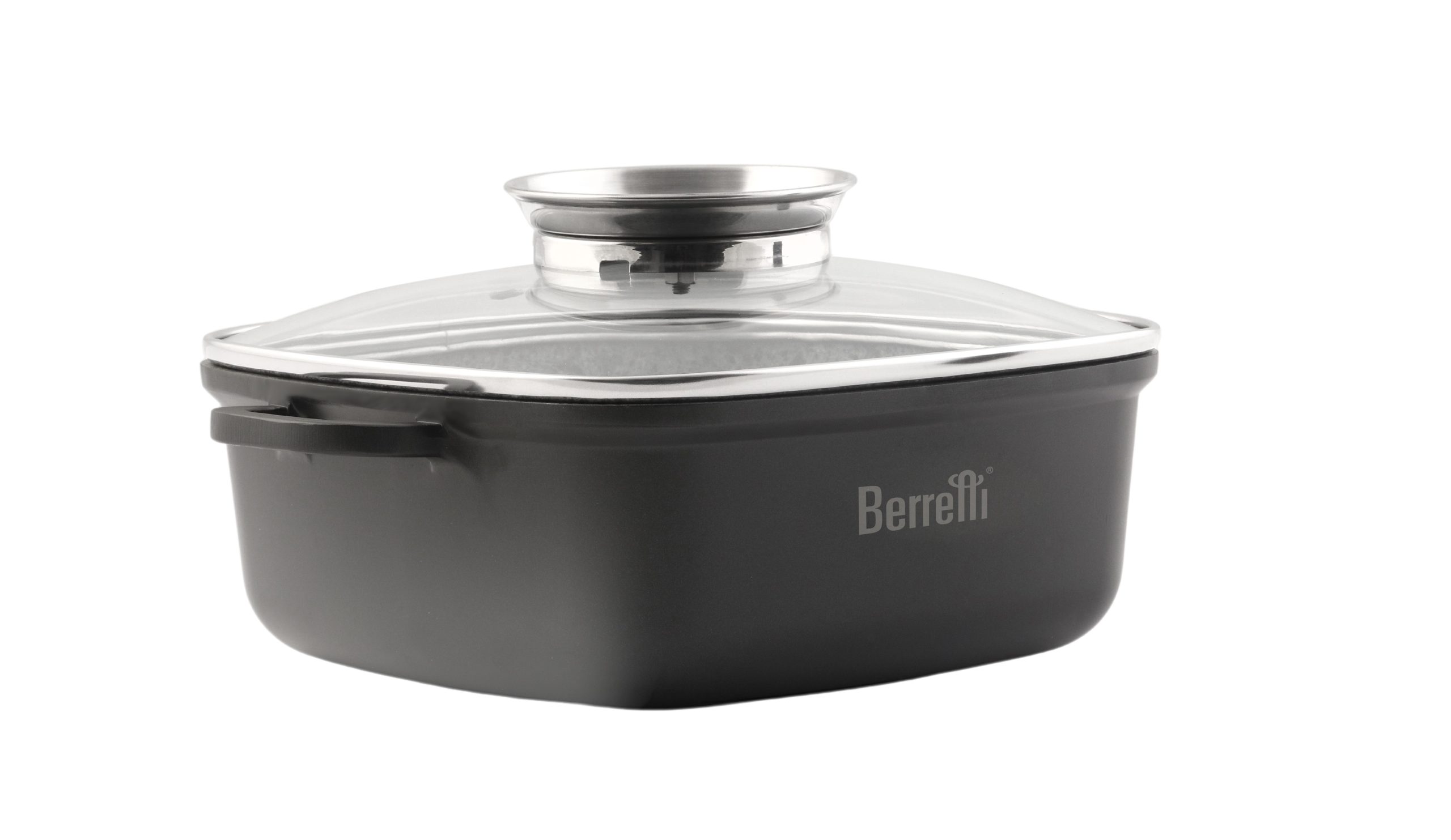 Garnek kwadrat 20 x 20 cm 2,4 l Granite Berretti