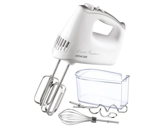 Mikser ręczny z zestawem 3 różnych nasadek Sencor SHM5206WH