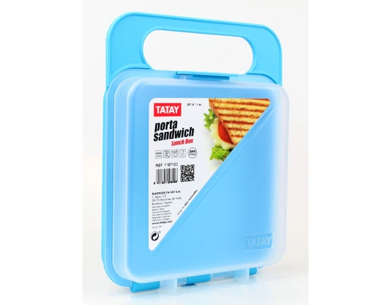 Pojemnik na kanapki Sandwich Niebieski TATAY