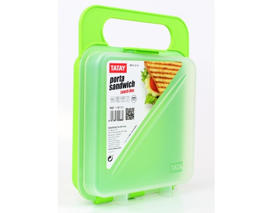 Pojemnik na kanapki Sandwich Zielony TATAY